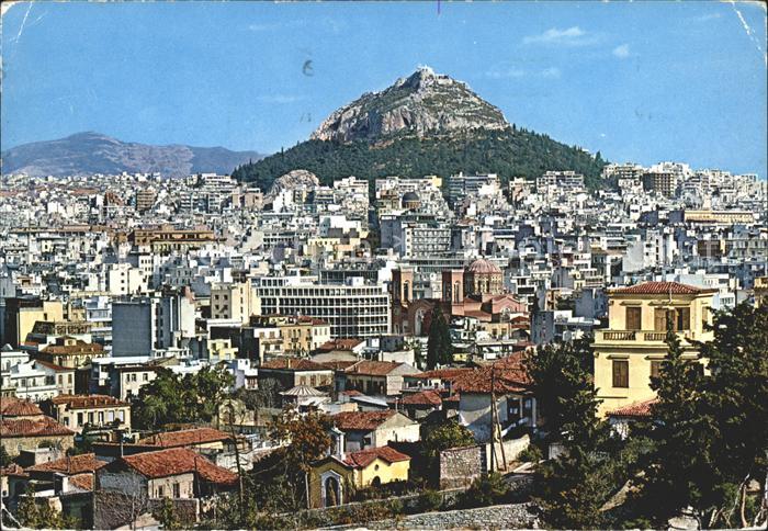 Athenes Athen Lykabettus Stadtberg