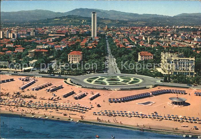 Rimini Strand Fliegeraufnahme