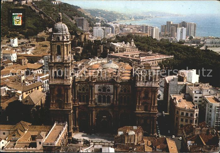 Malaga Andalucia Vista aerea de la Catedral