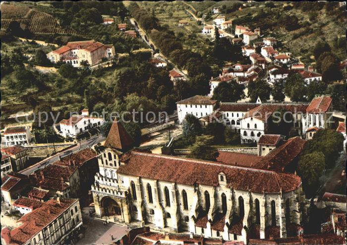 Moissac Eglise St Pierre XII siecle vue aerienne