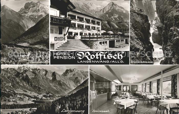 Langenwang Fischen Hotel Pension Rotfisch Oberstdorf Breitachklamm Alpenpanorama