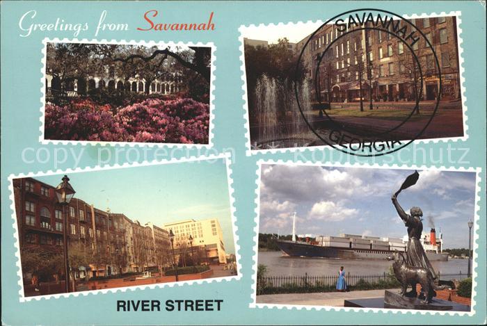 Savannah Georgia River Street Steamer Monument Sculpture