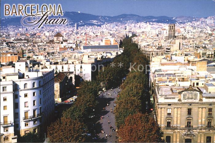 Barcelona Cataluna Blick ueber die Stadt
