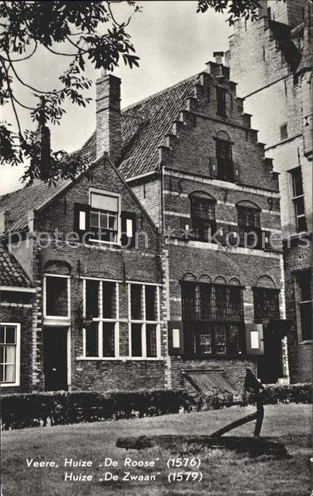 Veere Huize De Roose Huize De Zwaan Giebel 16. Jhdt.
