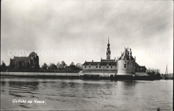 Veere Blick vom Meer Kirche Historisches Rath