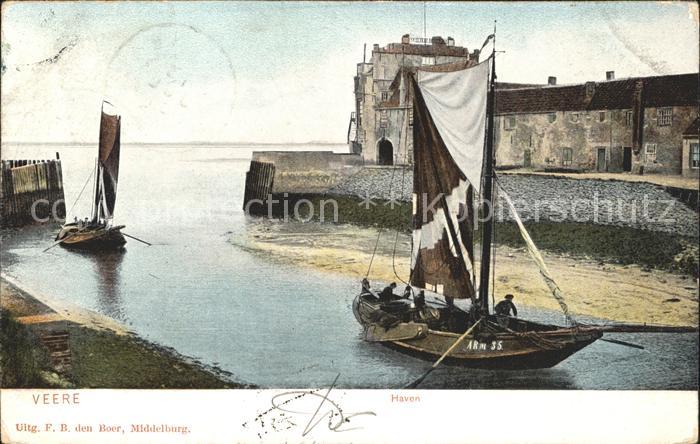 Veere Haven Hafen Fischerboot