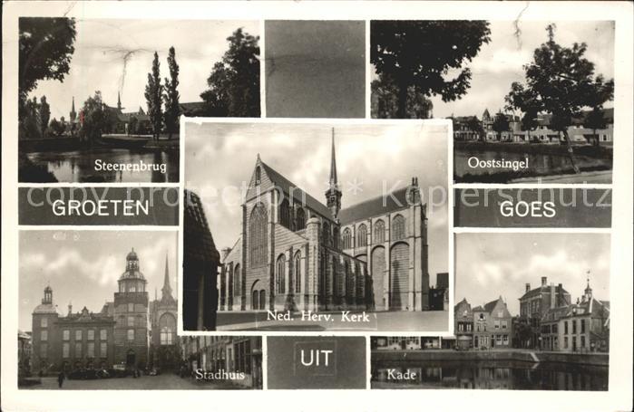 Goes Netherlands Steenenbrug Oostsingel Kade Stadhuis Ne