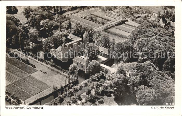Domburg Kasteel Westhoven Schloss Fliegeraufnahme