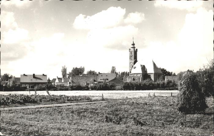 Burgh Haamstede Ortsansicht mit Kirche