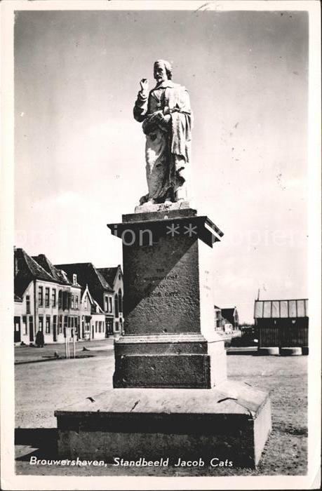 Brouwershaven Standbeeld Jacob Cats Denkmal Statue