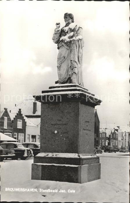 Brouwershaven Standbeeld Jacob Cats Denkmal Statue