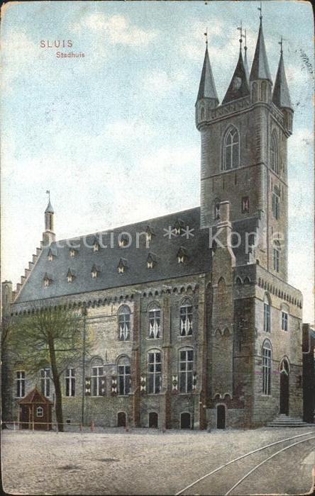 Sluis Zeeland Stadhuis Rathaus