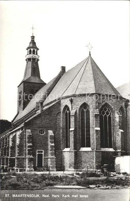 St Maartensdijk Ned Herv Kerk met toren Kirche
