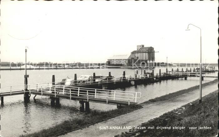 St Annaland Haven met drijvend steiger voor jachten Hafen