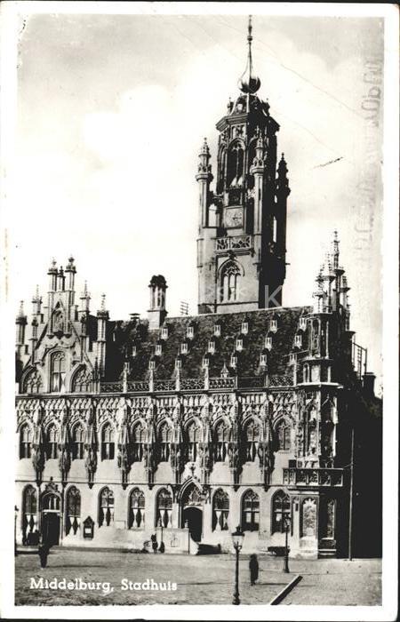 Middelburg Zeeland Stadhuis Rathaus Historisches Gebaeude 16. Jhdt.