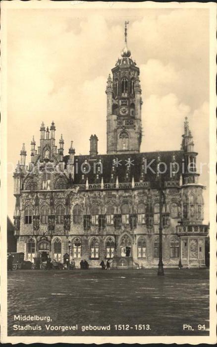 Middelburg Zeeland Stadhuis Rathaus Historisches Gebaeude 16. Jhdt.