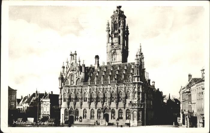Middelburg Zeeland Stadhuis Rathaus Historisches Gebaeude 16. Jhdt.