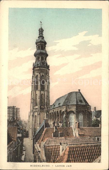 Middelburg Zeeland Lange Jan Turm der Koorkerk Kirche