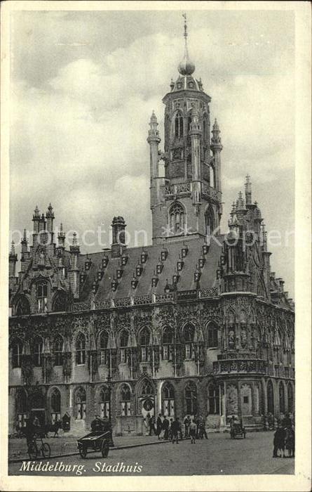 Middelburg Zeeland Stadhuis Rathaus Historisches Gebaeude 16. Jhdt.