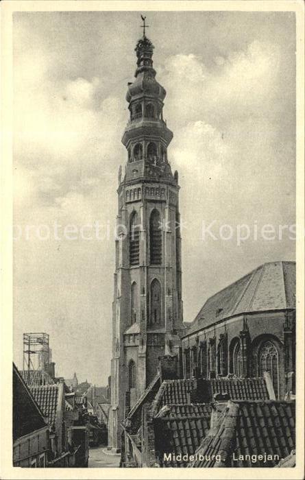 Middelburg Zeeland Lange Jan Turm der Koorkerk Kirche