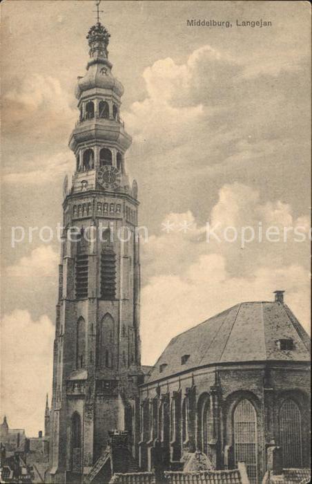 Middelburg Zeeland Lange Jan Turm der Koorkerk Kirche