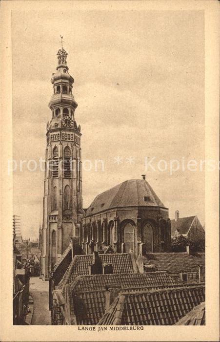 Middelburg Zeeland Lange Jan Turm der Koorkerk Kirche