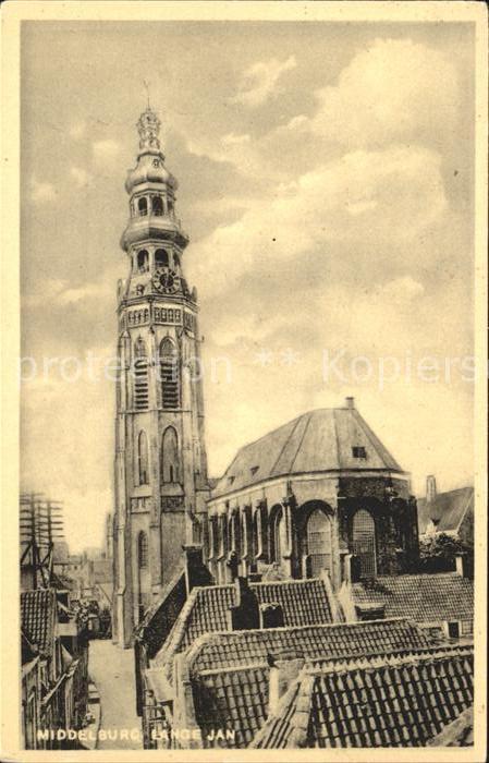 Middelburg Zeeland Lange Jan Turm der Koorkerk Kirche