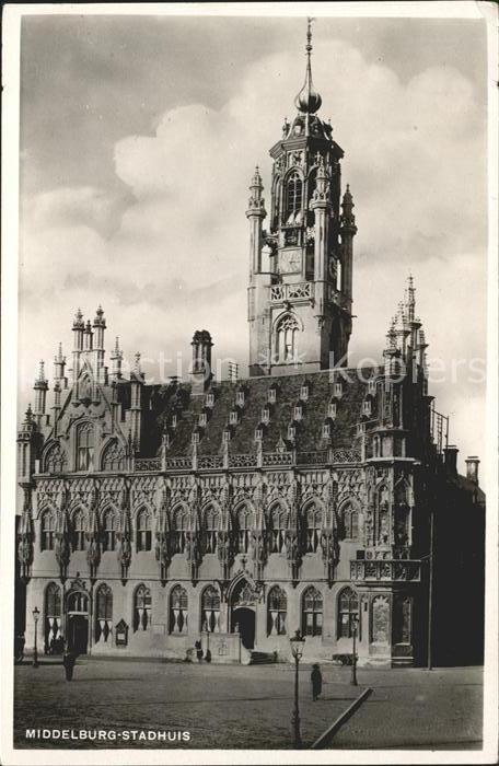 Middelburg Zeeland Stadhuis Rathaus Historisches Gebaeude 16. Jhdt.