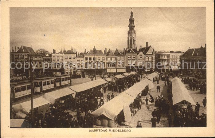 Middelburg Zeeland Marktdag Lange Jan