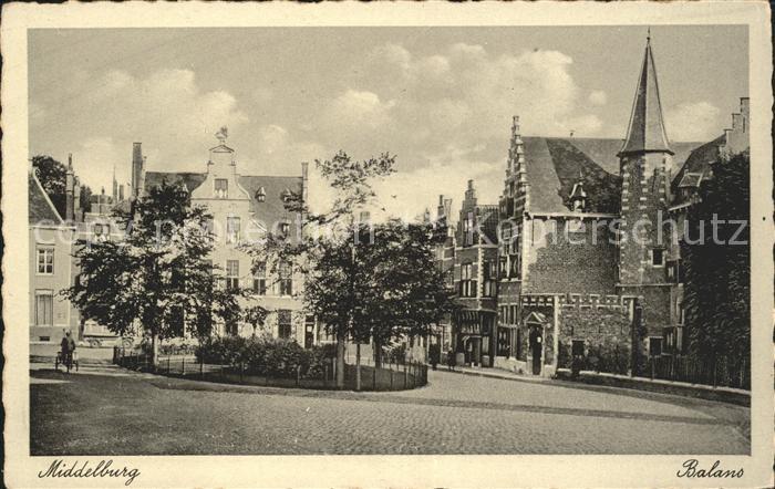 Middelburg Zeeland Balans Giebelhäuser