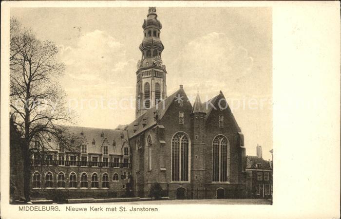 Middelburg Zeeland Nieuwe Kerk met St Janstoren