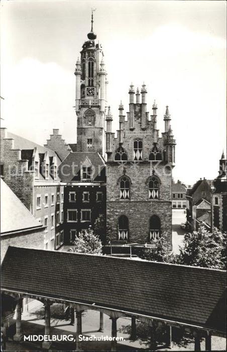 Middelburg Zeeland Stadhuistoren Rathaus Historisches Gebä