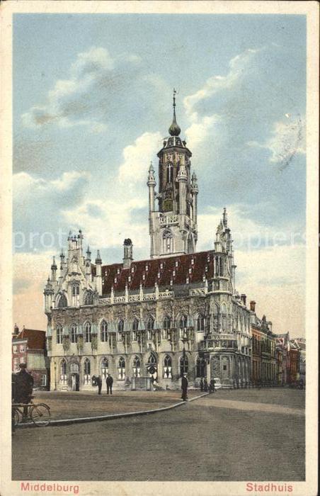 Middelburg Zeeland Stadhuis Rathaus Historisches Gebäude 1