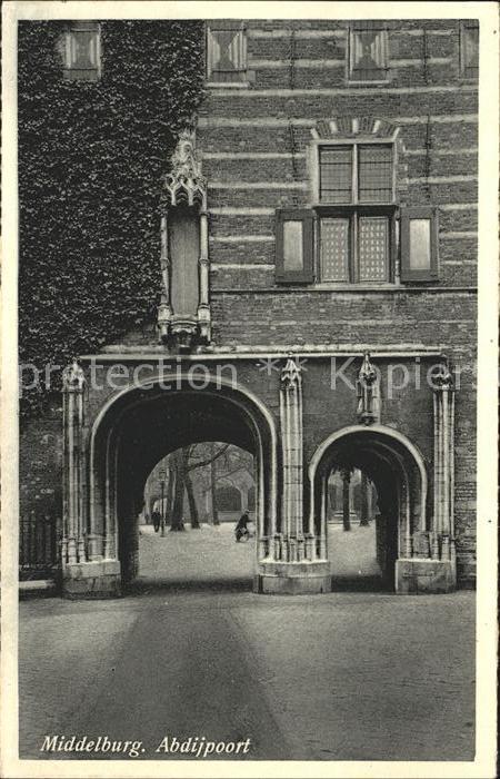 Middelburg Zeeland Abdijpoort Abtei Torbogen