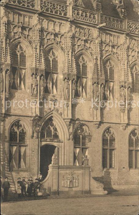 Middelburg Zeeland Gedeelte Voorgevel Stadhuis Rathaus Historisches Gebaeude 16.