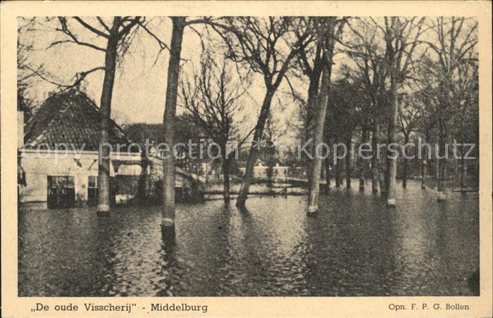 Middelburg Zeeland De oude Visscherij Hochwasser