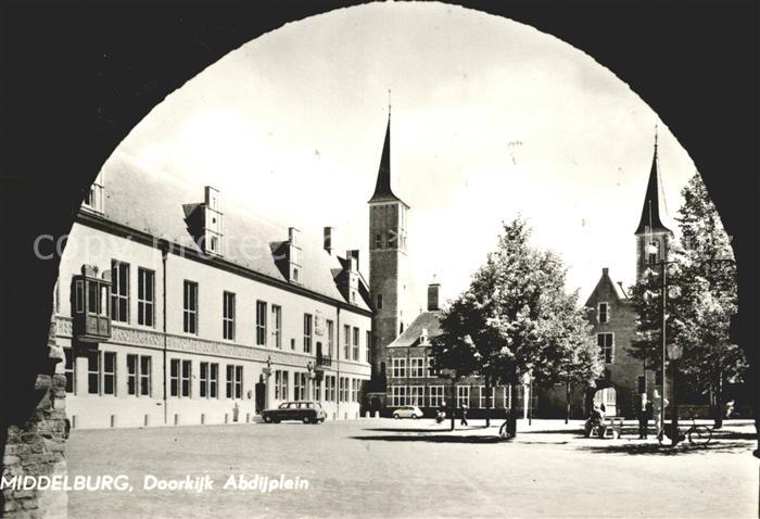 Middelburg Zeeland Doorkijk Abdijplein Abtei