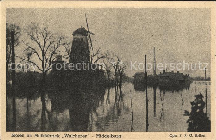 Middelburg Zeeland Molen en Melkfabriek Walcheren Windmühl