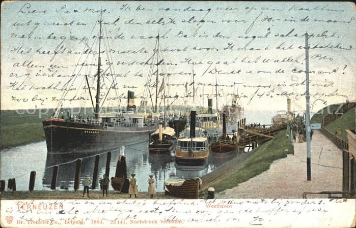 Terneuzen Westhaven Hafen Dampfer