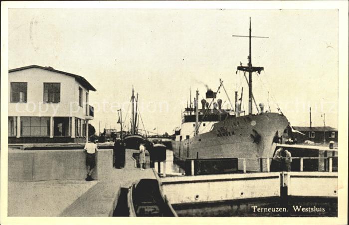 Terneuzen Westsluis Schleuse Dampfer