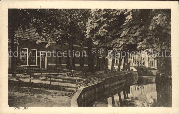 Dokkum Uferpartie am Kanal