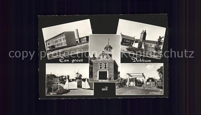 Dokkum Kweekschool Lyceum Molen Woudpoort De W