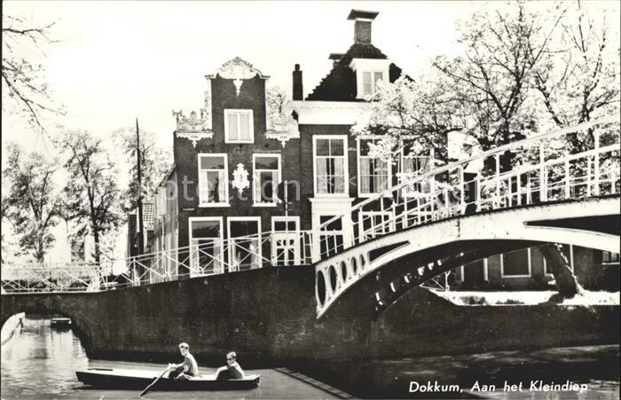 Dokkum Aan het Kleindiep Brug Bruecke