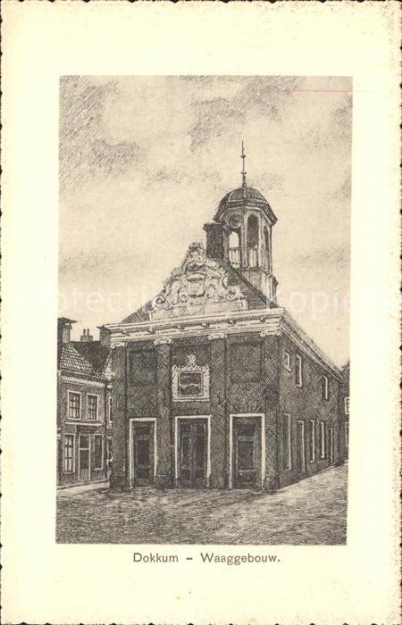 Dokkum Waaggebouw Künstlerkarte