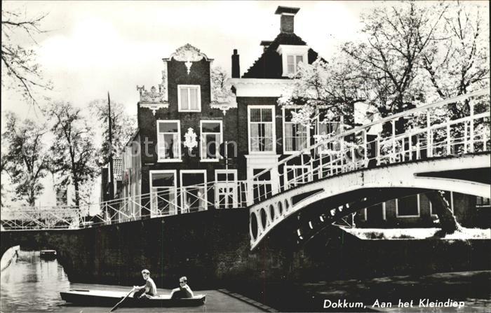 Dokkum Aaan het Kleindiep Burg Bruecke