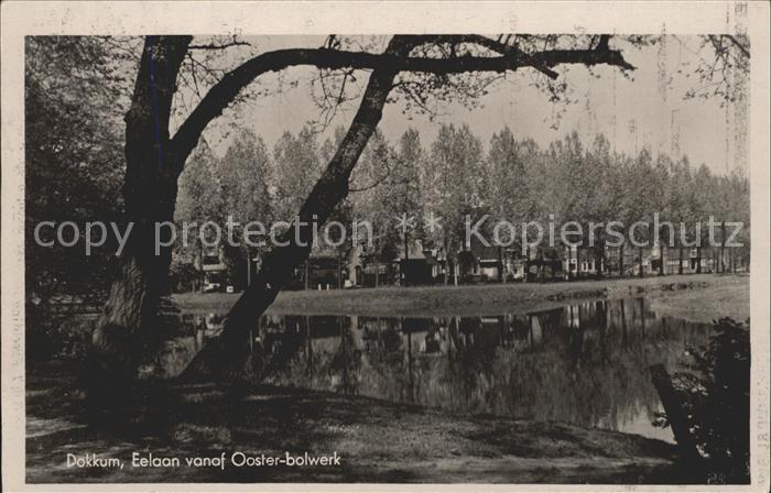Dokkum Eelaan vanaf Oosterbolwerk