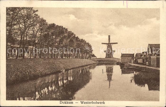 Dokkum Westerbolwerk Molen Windmühle