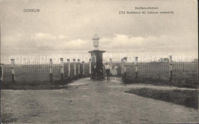 Dokkum Bonifaciusfontein Brunnen