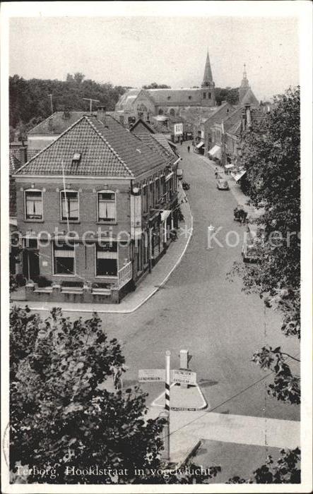 Terborg Gelderland Hoofdstraat in vogelvlucht