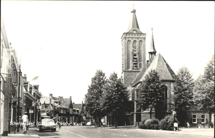 Scherpenzeel Ned Herv Kerk Kirche Strassenpartie